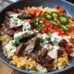 Steak Queso Rice