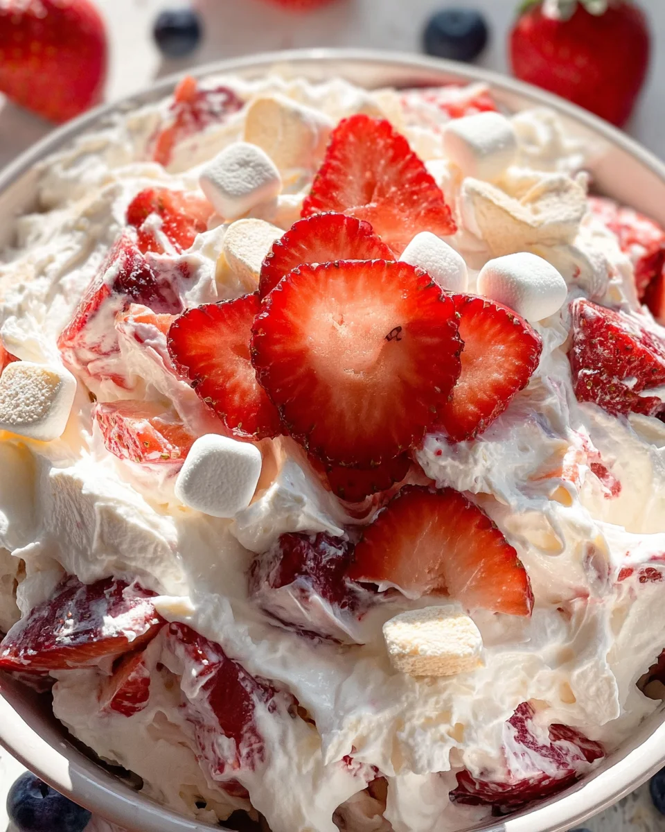 Strawberry Shortcake Fluff Salad