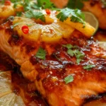 Sweet and Spicy Pineapple Salmon