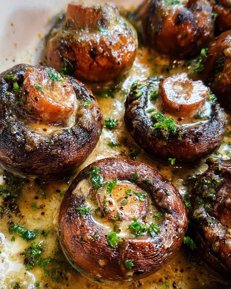 The BEST Baked Mushrooms