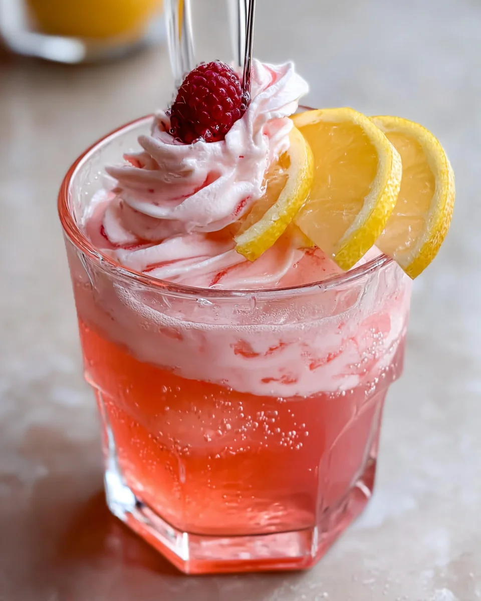 Whipped Pink Lemonade Drink