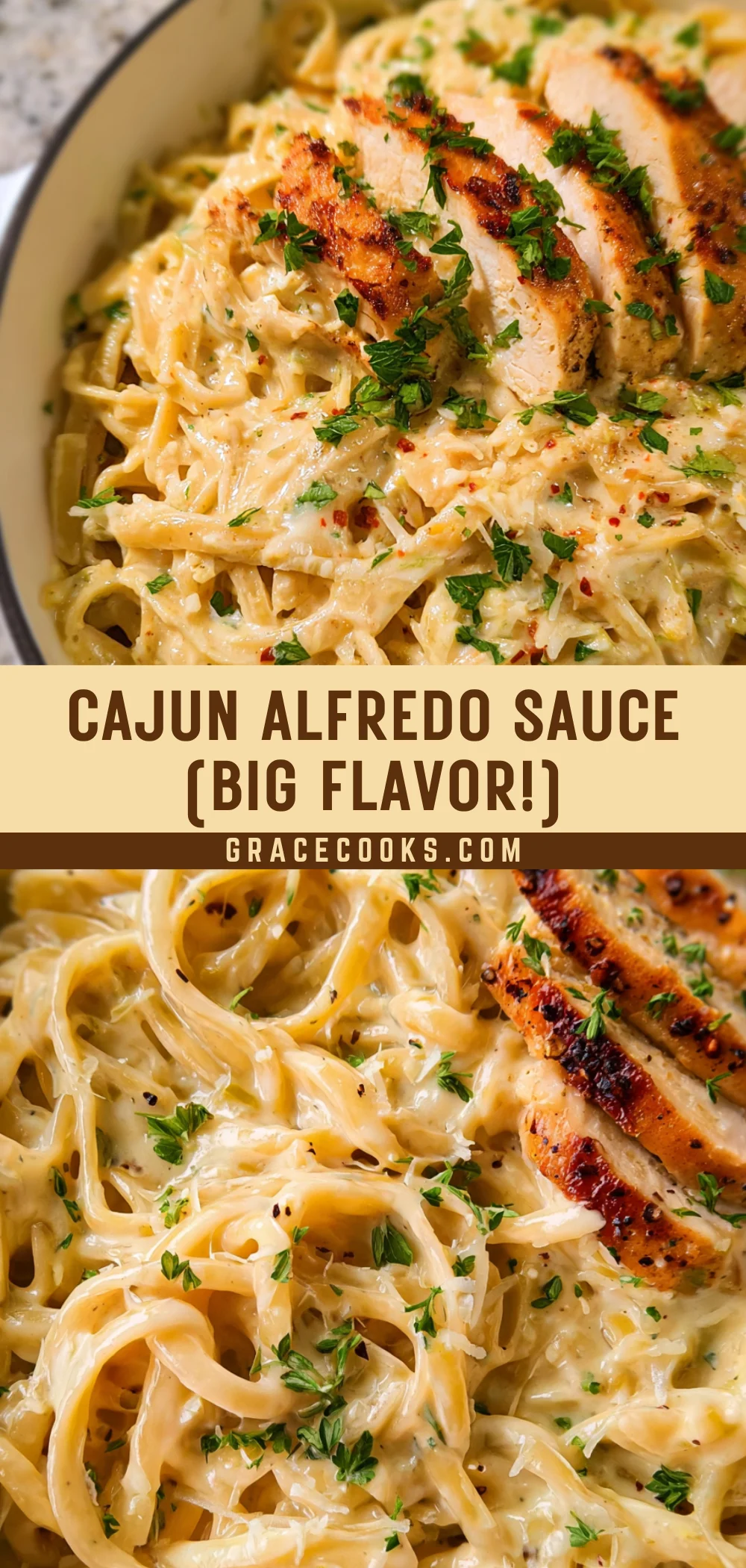 Cajun Alfredo Sauce (Big FLAVOR!) 25 Pinterest Hidden Image