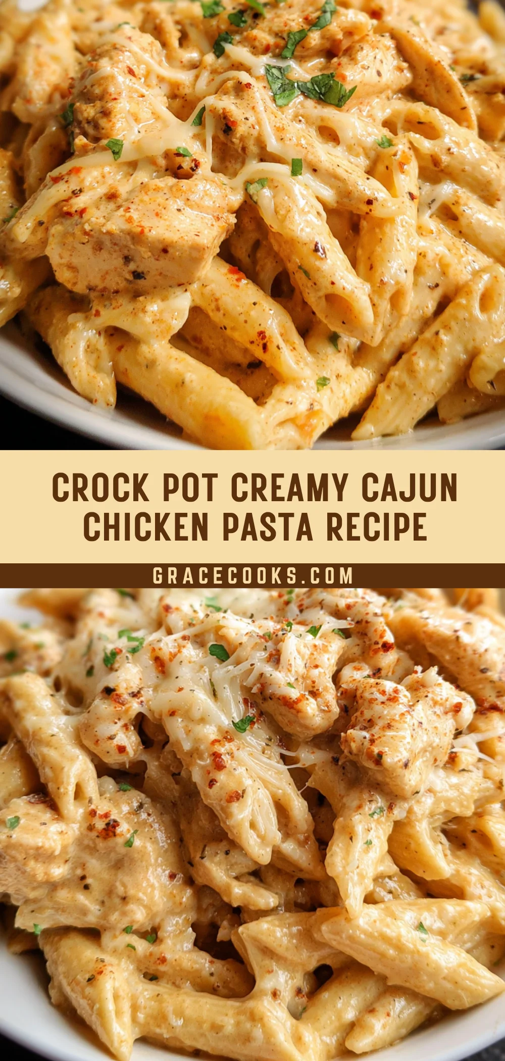 Crock Pot Creamy Cajun Chicken Pasta Recipe 17 Pinterest Hidden Image