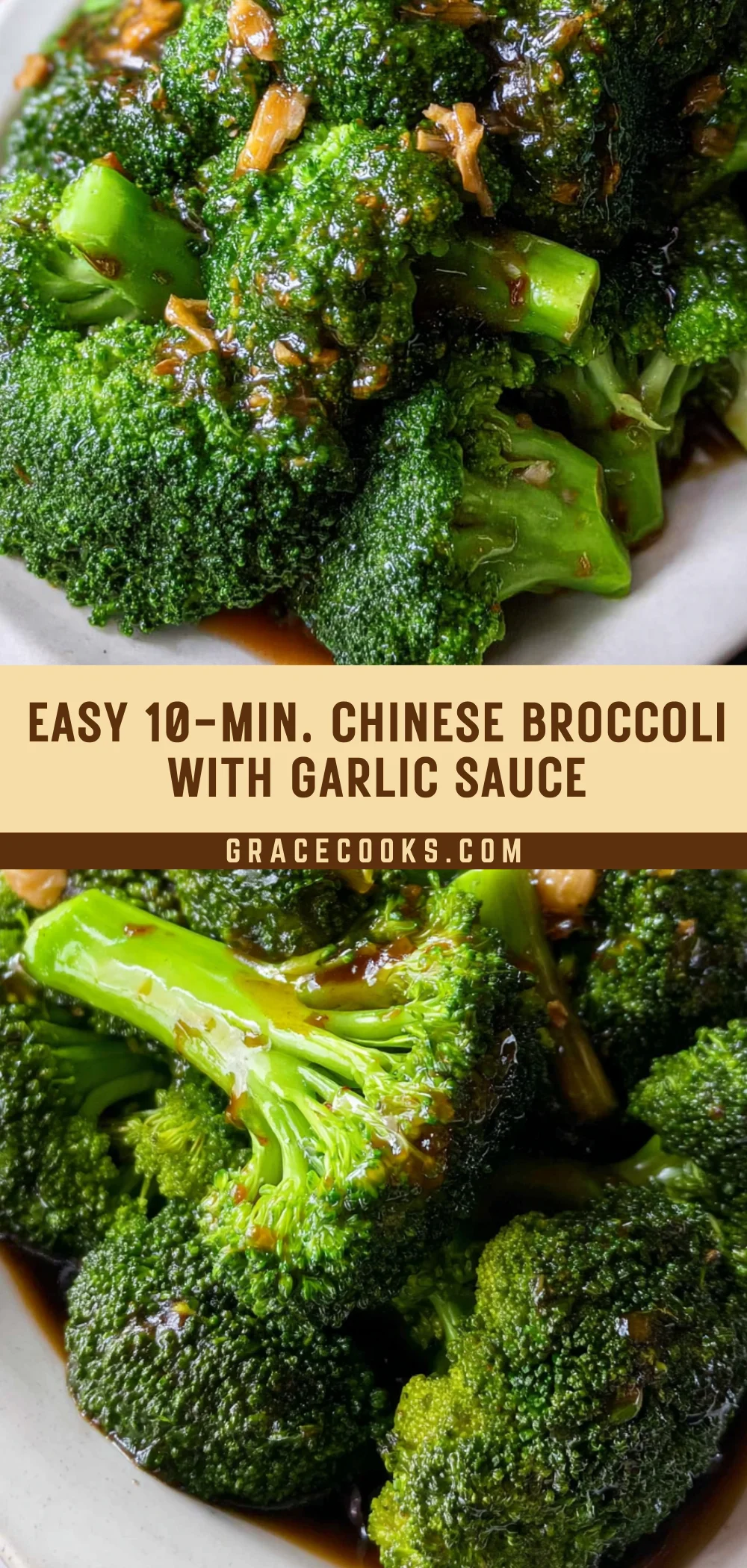 Easy 10-min. Chinese Broccoli with Garlic Sauce 20 Pinterest Hidden Image