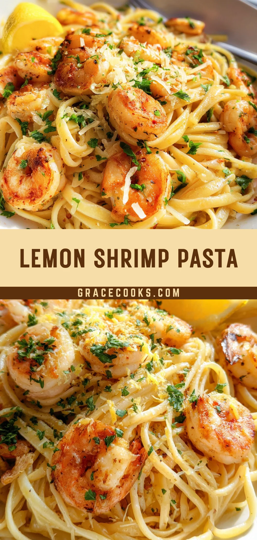 Lemon Shrimp Pasta 20 Pinterest Hidden Image