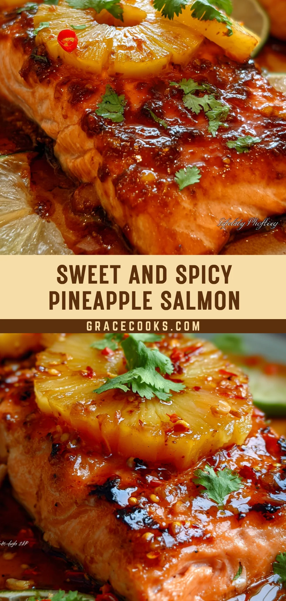 Sweet and Spicy Pineapple Salmon 19 Pinterest Hidden Image