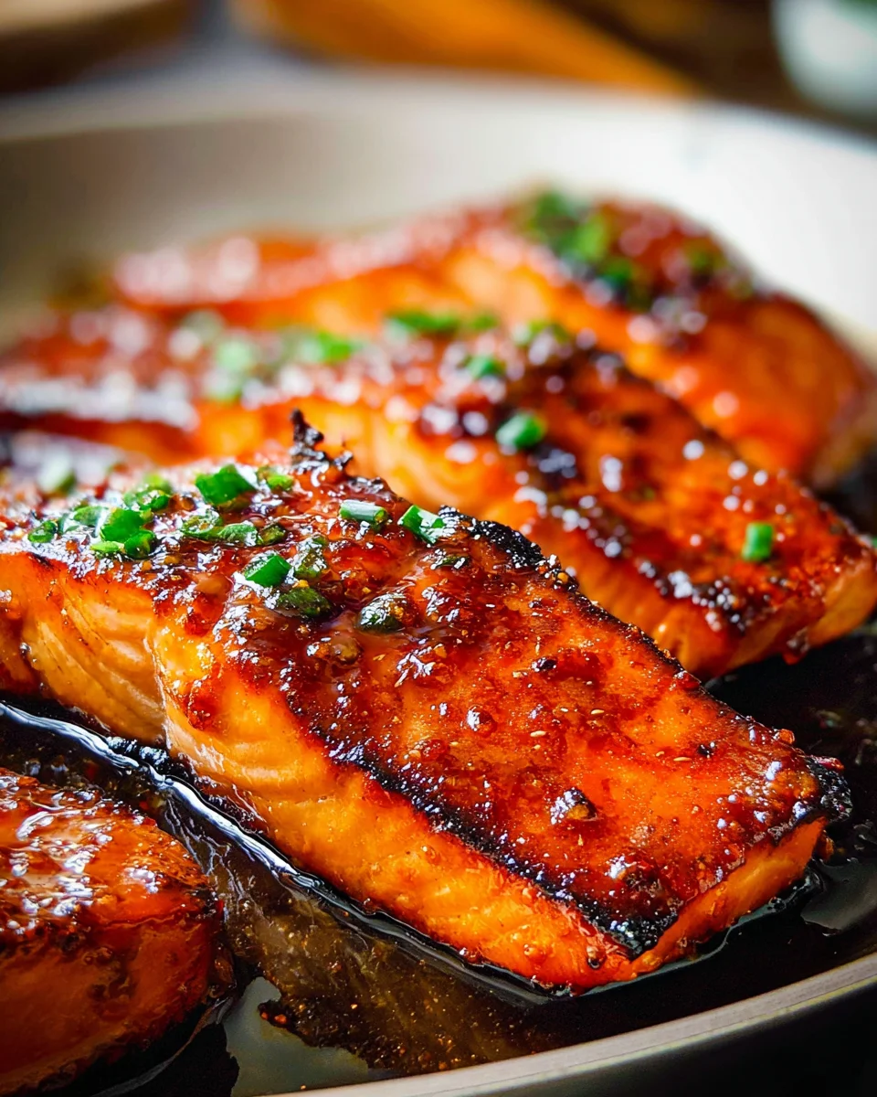 Bourbon Glazed Salmon