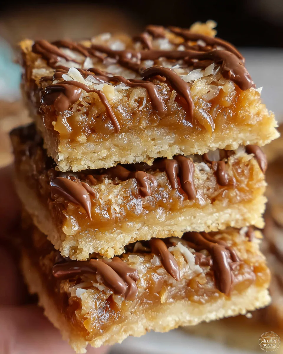 Caramel Coconut Bars