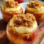 Cheesecake Stuffed Baked Apples