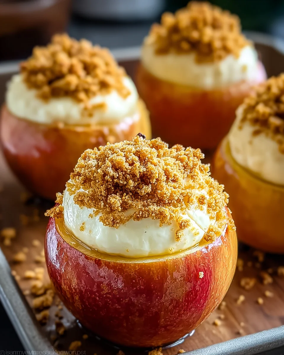 Cheesecake Stuffed Baked Apples 23 Cheesecake