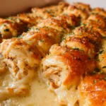 Cheesy Chicken Crescent Roll Bake