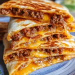 Cheesy Ground Beef Quesadillas