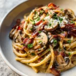 Creamy Bacon and Mushroom Pasta