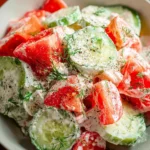 Creamy Cucumber Tomato Salad Recipe