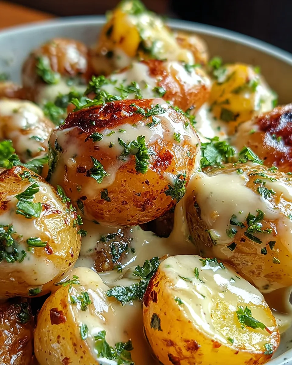Creamy Garlic Baby Potatoes 25 Creamy Garlic Baby Potatoes