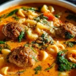 Creamy Italian Meatball Soup