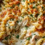Dump-and-Bake Chicken Alfredo Rice Casserole Recipe