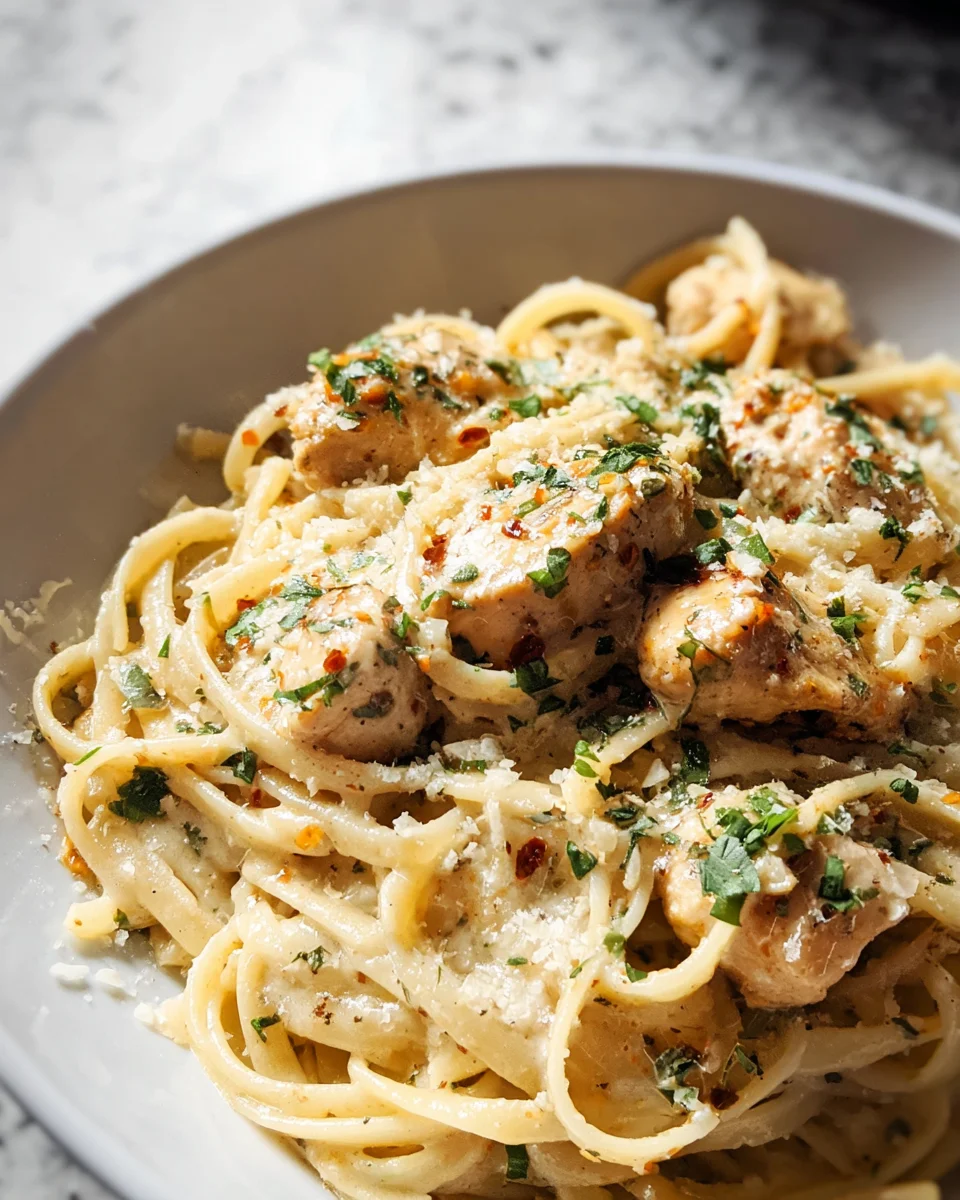 Easy Garlic Chicken Pasta 25 Easy