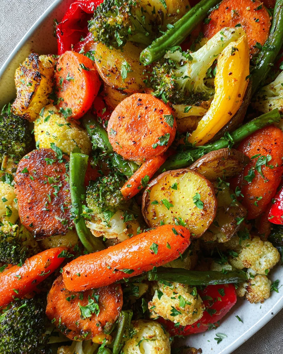 Garlic Roasted Vegetables 25 Garlic