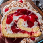 Heavenly Cherry Cheesecake Cake Roll Recipe
