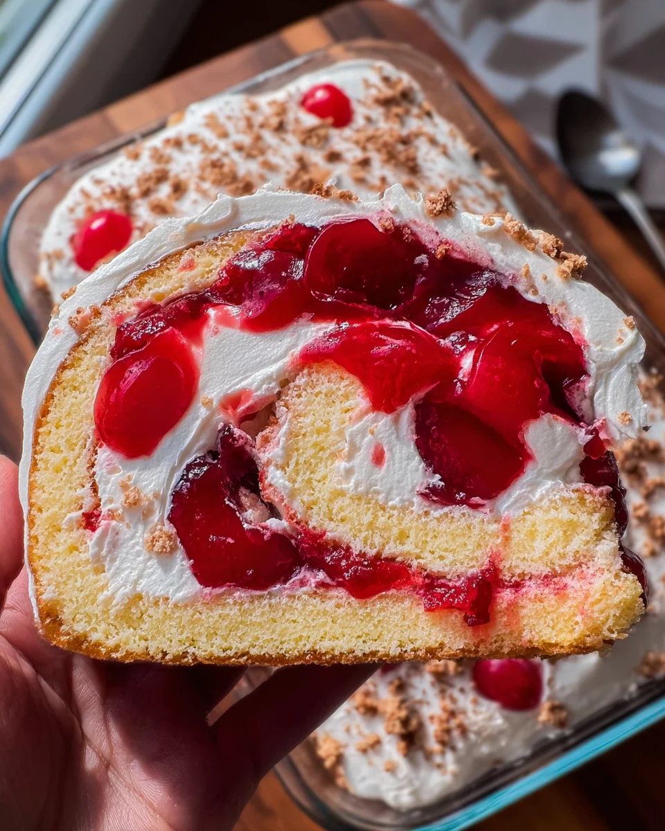 Heavenly Cherry Cheesecake Cake Roll Recipe
