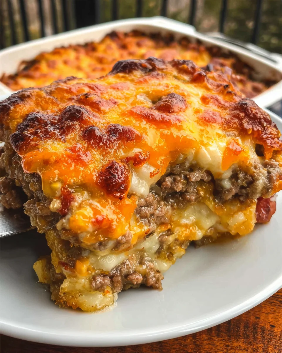 Keto Cheeseburger Casserole