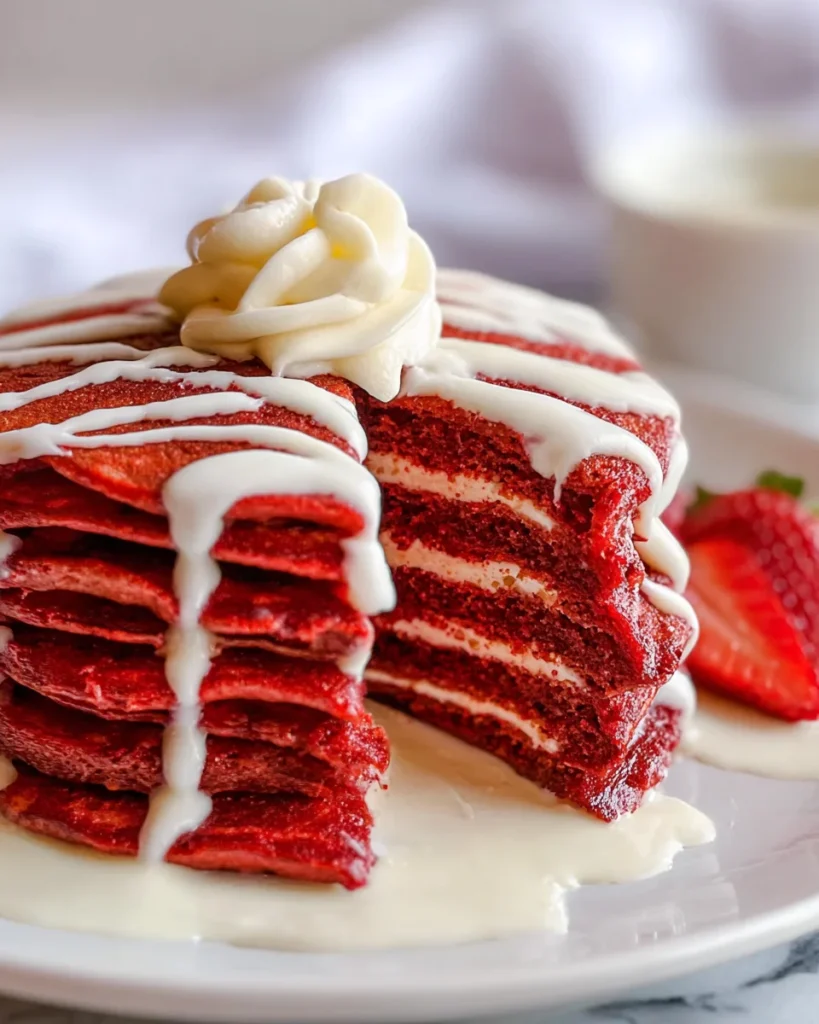 Red Velvet Pancakes