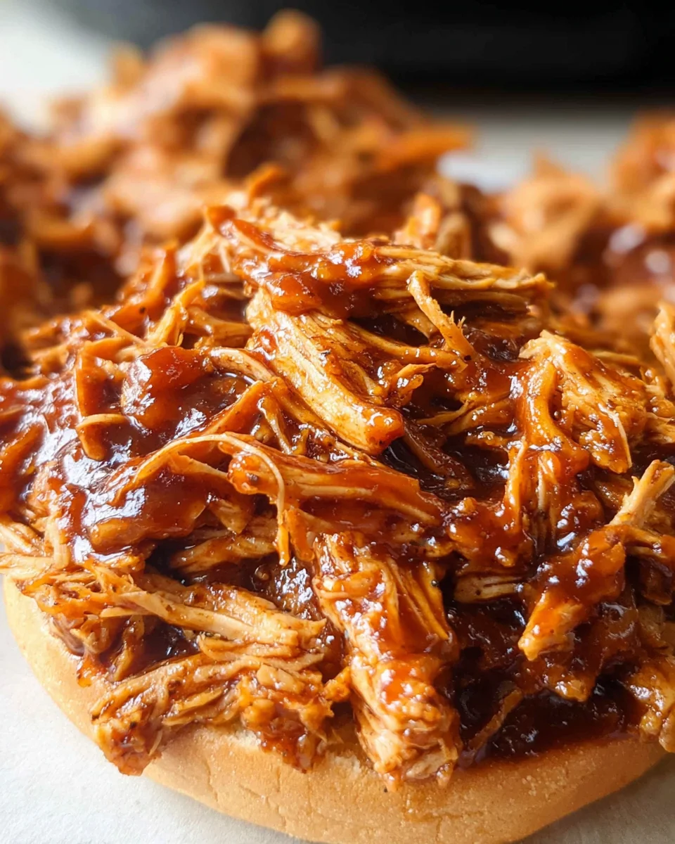 Shredded BBQ Chicken (Crock Pot Recipe) 22 Shredded