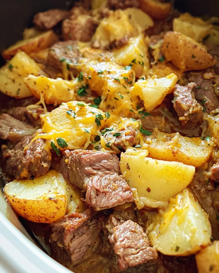 Slow Cooker Steak and Cheddar Potato Casserole 27 Slow Cooker Steak and Cheddar Potato Casserole