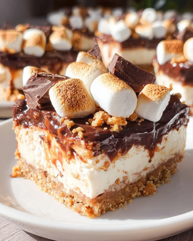 S'mores Cheesecake Bars