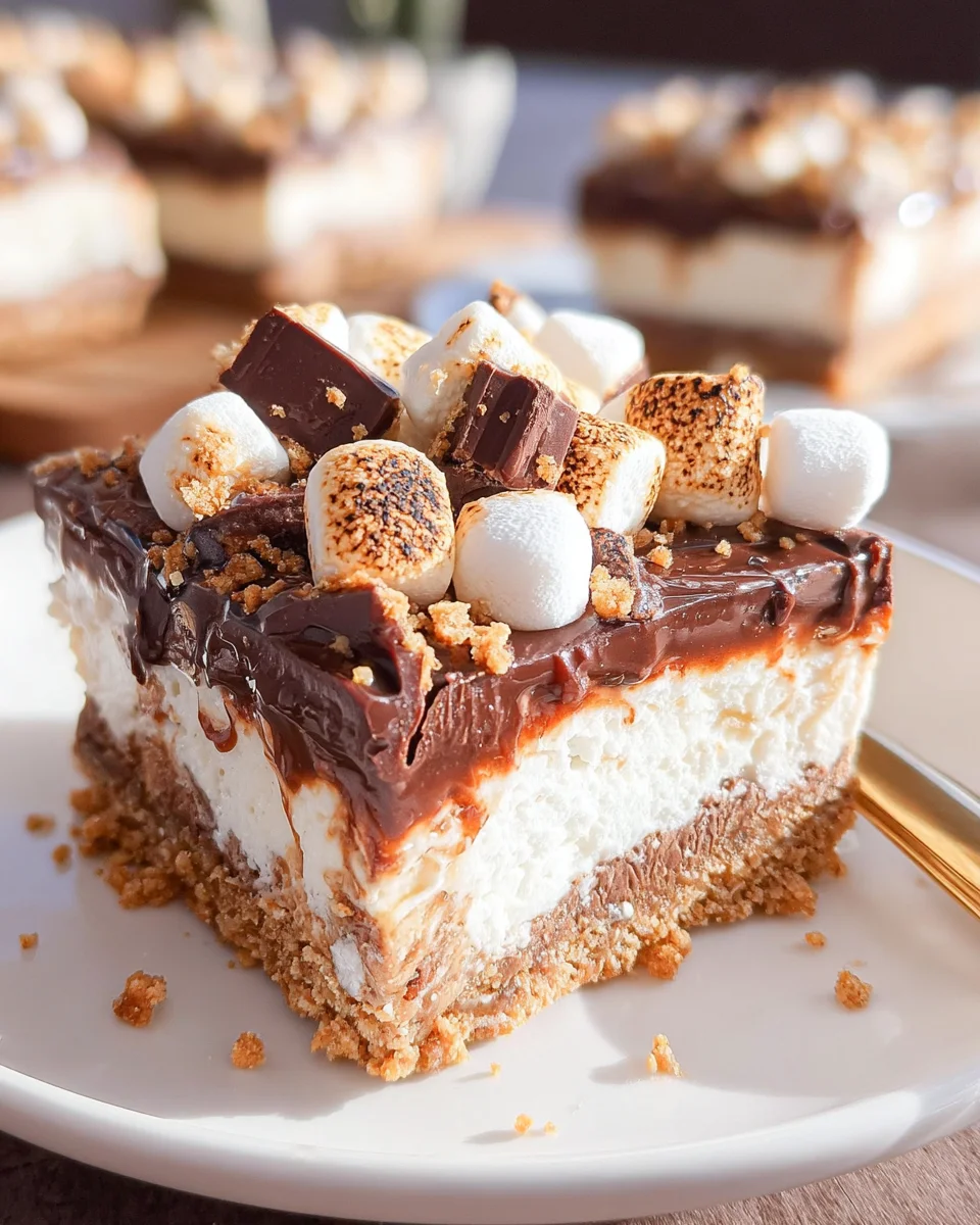 Smores Cheesecake Bars 3