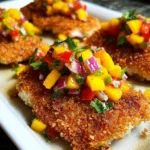 Tropical Coconut Crusted Fish with Mango Salsa