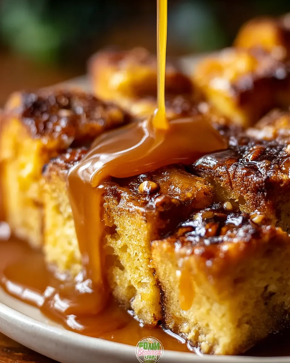 Whiskey Caramel Bread Pudding