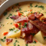 Wisconsin Bacon and Potato Cheese Soup recipe