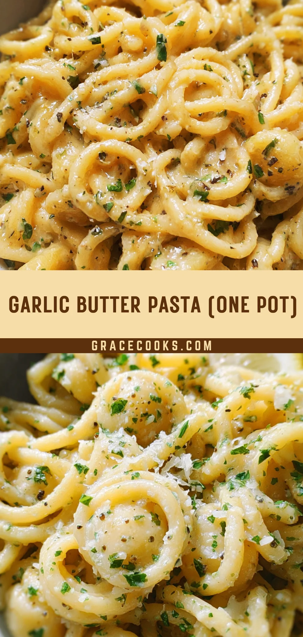 Garlic Butter Pasta (One Pot) 26 Pinterest Hidden Image
