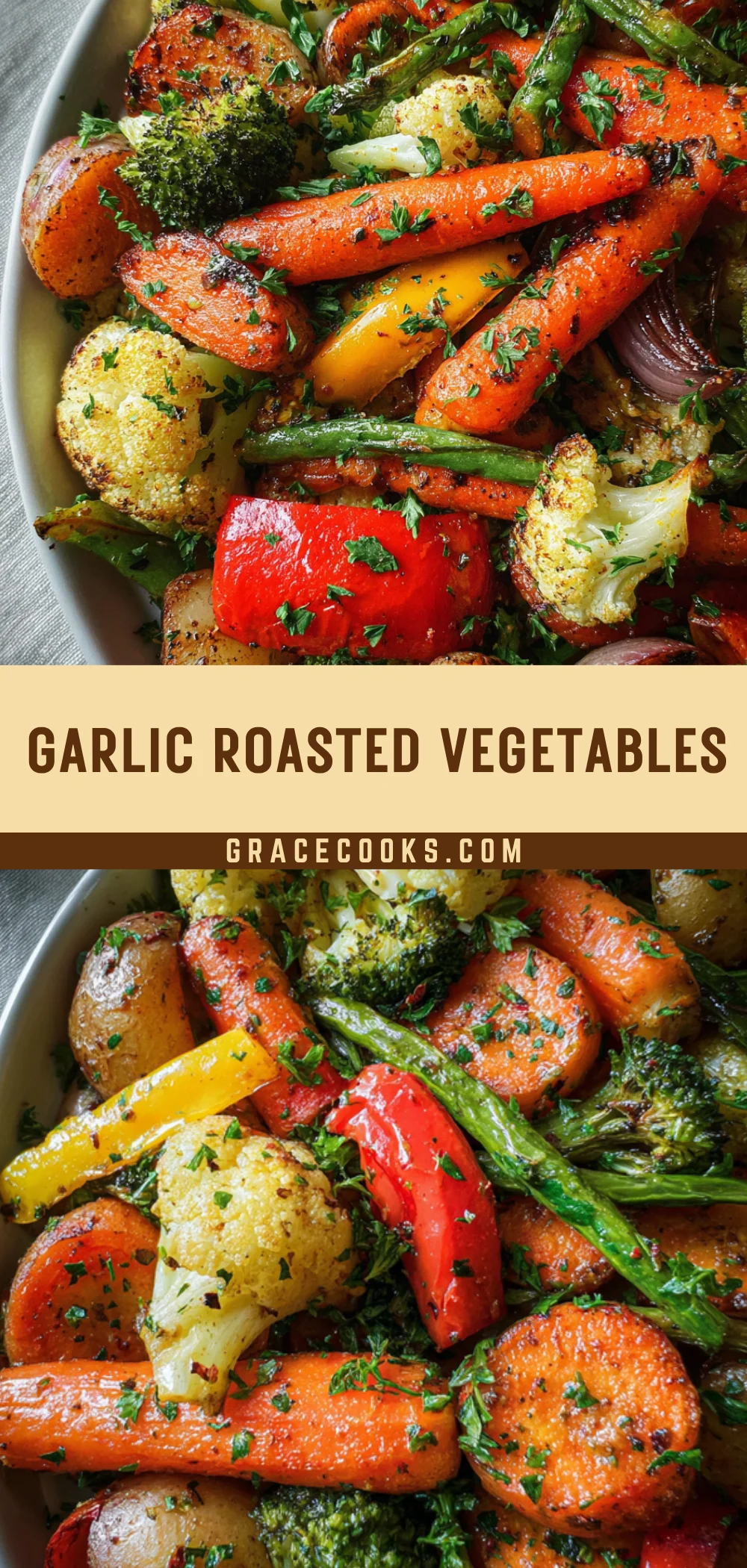 Garlic Roasted Vegetables 22 Pinterest Hidden Image