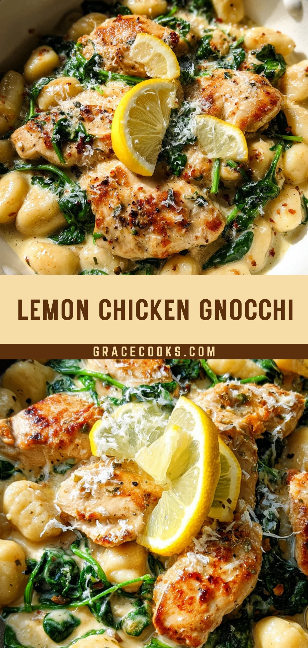 Lemon Chicken Gnocchi 18 Pinterest Hidden Image